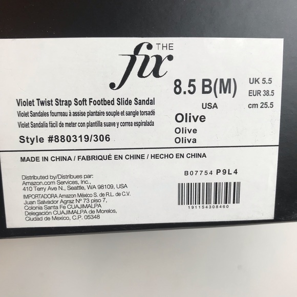 The fix twist strap soft bed slide sandal new! - Picture 6 of 6